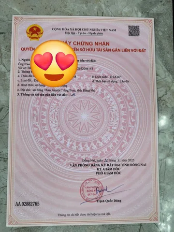 BÁN ĐẤT FULL THỔ CƯ SÔNG THAO - TRẢNG BOM
