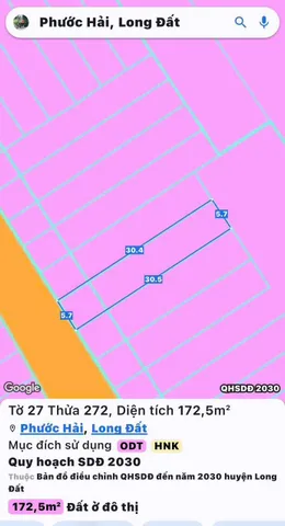 ĐẤT NỀN PHƯỚC HẢI GIÁ NGỢP - CHỈ 900 TRIỆU Cho 173m² - NGANG 6 DÀI 30 SỔ HỒNG RIÊNG