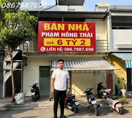 ĐẦU TƯ DÒNG TIỀN – NHÀ MẶT TIỀN PHẠM HỒNG THÁI 6,2 TỶ