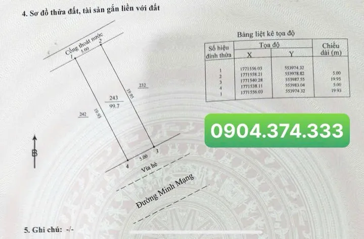 CẶP ĐẤT SIÊU ĐẸP MẶT TIỀN ĐƯỜNG MINH MẠNG 33M - GIÁ TỐT ĐẦU TƯ
