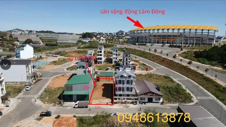 Bán lô đất biệt lập 314m - ngay sân vận động thể thao Đà Lạt- 19 tỷ- cách Hồ Xuân Hương 3km