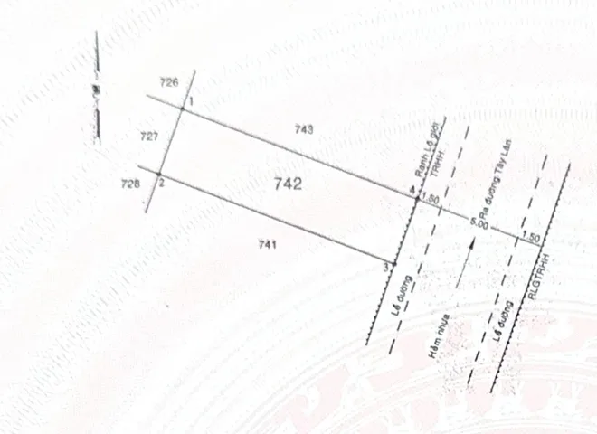 Bán đất 60m² full thổ cư ngang 4m giá 4.7 tỷ tại Đường Tây Lân Phường Bình Tân