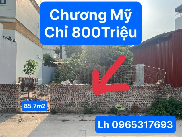 Hôm qua tất tay Phấn Đào giờ muốn bán gấp mảnh đất này dồn tiền trả nợ. Xung quanh dân cư đông đúc, đường 2 ô tô tránh nhau, tiện ích xung quanh không thiếu thứ gì. Phù hợp đầu tư kinh doanh khai thác dòng tiền. Diện tích 85,7m2 mt rộng 9m
Anh chị quan t