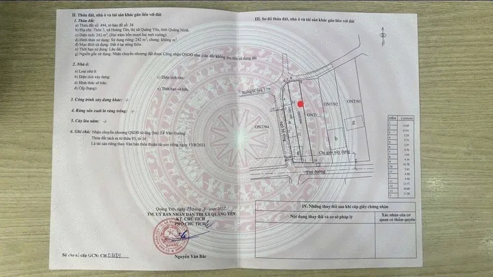 BÁN ĐẤT TẶNG NHÀ 2 MẶT ĐƯỜNG TRỤC HOÀNG TÂN,QUẢNG YÊN