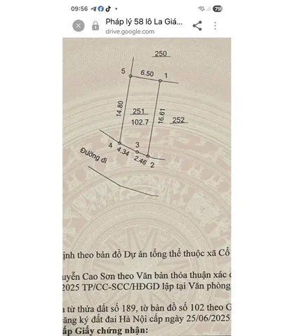 Cần bán lô đất 101,2m tại thôn La Gián (Cổ Đông cũ), nay là La Gián, Hòa Lạc, Hà Nội, 0984299511