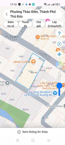 BDS HVL [NC]  LÔ MTKD ĐƯỜNG 66 THẢO ĐIỀN Q2 GIÁ TỐT