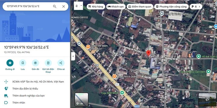 Bán, Đất, 1500m², giá 6.5 tỷ, tại Đường Lê Thị Chì, Xã Tân An Hội, TP. Hồ Chí Minh