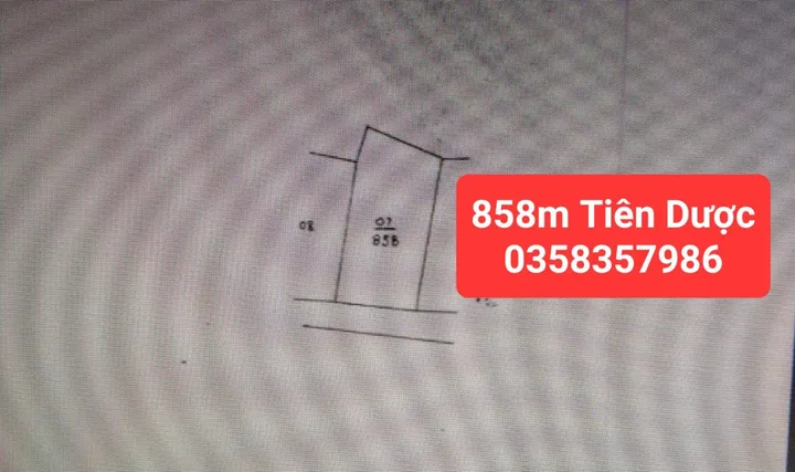 Bán Đất 858m² thổ cư 858m² giá 22.2 tỷ tại Xã Sóc Sơn Hà Nội