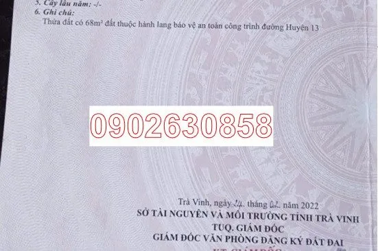 ⭐Chính chủ bán lô đất tiềm năng tại ấp Hòa Lạc A, (Lương Hòa A, Châu Thành, Trà Vinh), Vĩnh Long, 0902630858