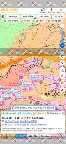 Bán Đất 5000m² thổ cư 100m² giá 601 triệu tại Đường Chu Văn An Phường 2 Bảo Lộc Lâm Đồng