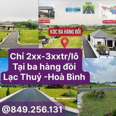 Bán Đất 525m² thổ cư 525m² giá 350 triệu tại Xã Cao Dương Huyện Lương Sơn Hòa Bình