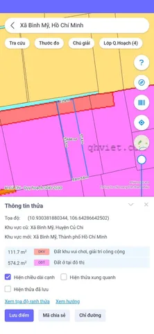 Bán Đất 685m² thổ cư 250m² giá 6.5 tỷ tại Xã Bình Mỹ TP. Hồ Chí Minh