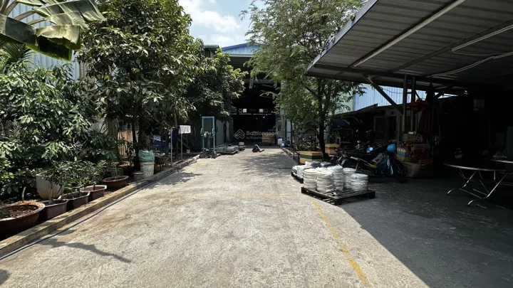 Bán Kho, Nhà xưởng tại ĐT 747B, P. Tân Khánh, HCM (P. Thái Hoà, Tp. Tân Uyên) 1272m2, 16x80met