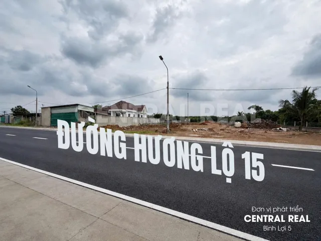 Bán ĐẤT  980TR CÓ NỀN ĐẤT SIÊU ĐẸP NGAY MẶT TIỀN ĐƯỜNG HƯƠNG LỘ 15-PHƯỜNG TÂN TRIỀU