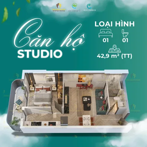 Căn Hộ View Pháo Hoa Cuối Cùng Tại Ecopalace BMT – Chỉ 2,08 Tỷ