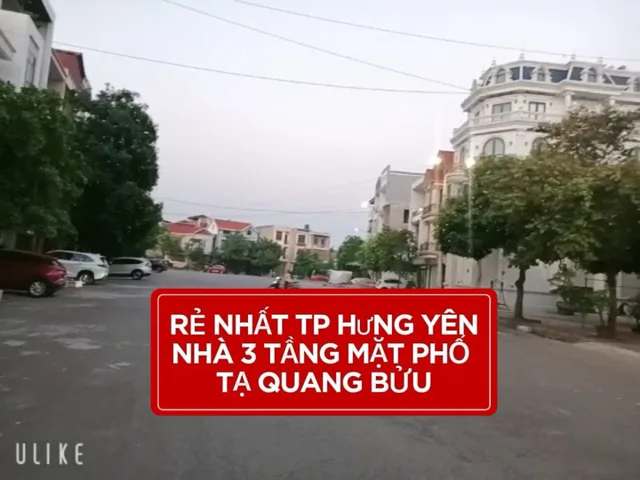 Bán Nhà riêng 54m² thổ cư 54m² giá 4.5 tỷ tại Đường Tạ Quang Bửu Phường An Tảo Thành phố Hưng Yên Hưng Yên