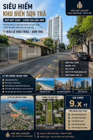 💎 ĐẤT LỚN SÁT BIỂN MỸ KHÊ – QUỸ ĐẤT HIẾM TẠI SƠN TRÀ