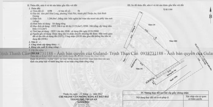 Bán Đất 1267m² thổ cư 1154m² giá 34.2 tỷ tại Phường Lái Thiêu TP. Hồ Chí Minh