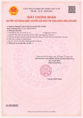 Bán Đất 250m² thổ cư 100m² giá 850 triệu tại đường Tỉnh lộ 750 Xã Trừ Văn Thố Huyện Bàu Bàng Bình Dương