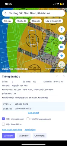 Bán Đất 2400m² giá 960 triệu tại Xã Cam Thành Nam Thành phố Cam Ranh Khánh Hòa