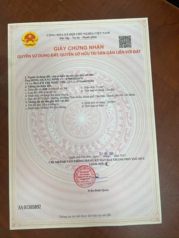 Bán Nhà Hẻm 47/5 Quốc Hương, Phường Thảo Điền, Thành phố Thủ Đức