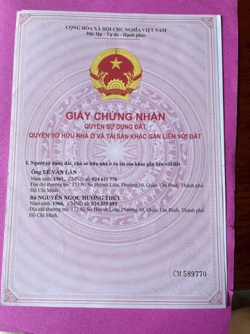 Bán Nhà Mặt Tiền 118A Hiền Vương, Phường Phú Thạnh, Quận Tân Phú