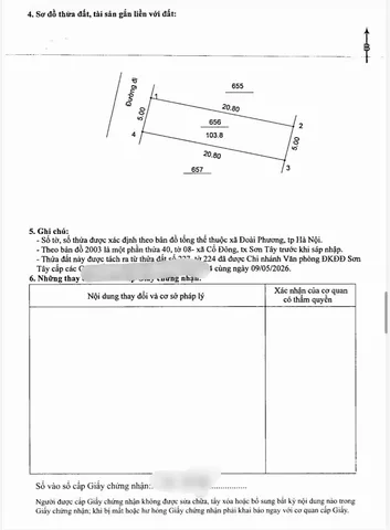Bán Đất 100m² thổ cư  giá nhỉnh 3 tỷ tại Xã Cổ Đông Thị xã Sơn Tây Hà Nội
