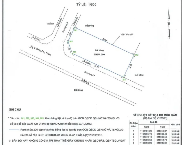 Bán Đất lô góc 500m² thổ cư 500m² giá 23.5 tỷ tại Phường Long Trường TP. Hồ Chí Minh