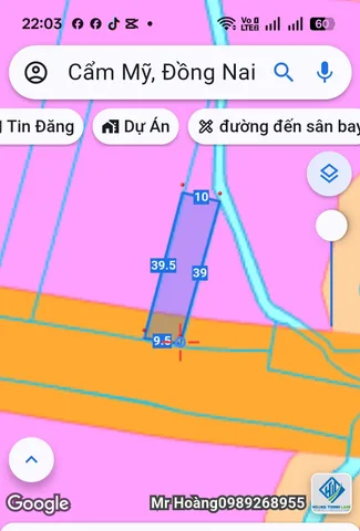 Bán Đất 500m² thổ cư 210m² giá 2 tỷ tại Xã Cẩm Mỹ Đồng Nai