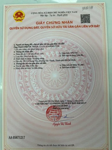 Bán Nhà Mặt Tiền 292 Lê Trọng Tấn, Tây Thạnh, Tân Phú