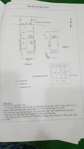 Bán Nhà Hẻm 9/7 Nguyễn Huy Tưởng, P6, Bình Thạnh