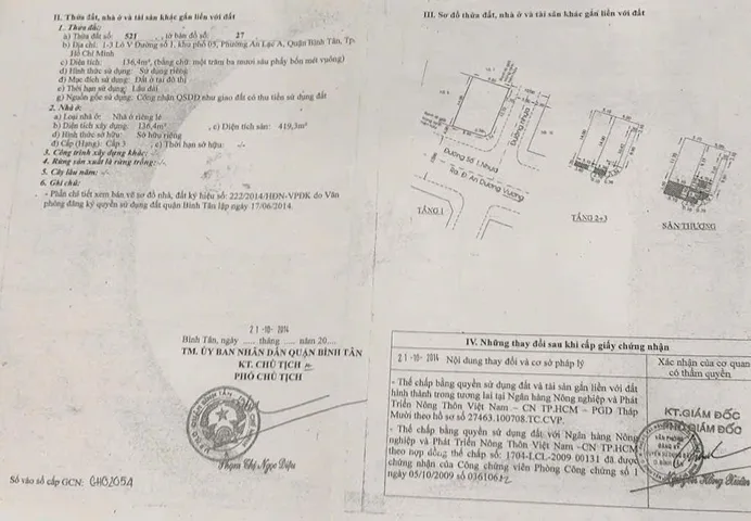 Bán Nhà Mặt Tiền 1 - 3 Lô V Đường Số 1, P.An Lạc A, Q.Bình Tân