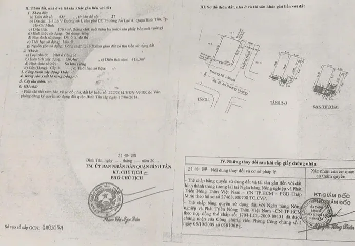 Bán Nhà Mặt Tiền 1 - 3 Lô V Đường Số 1, P.An Lạc A, Q.Bình Tân