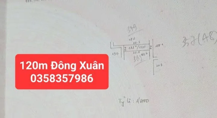 Bán Đất 120m² thổ cư 100m² giá 4.02 tỷ tại Xã Sóc Sơn Hà Nội
