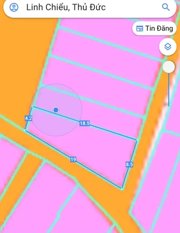 Bán Đất 90m² thổ cư 99m² giá 9.3 tỷ tại đường Hoàng Diệu Phường Linh Chiểu Quận Thủ Đức TP. Hồ Chí Minh