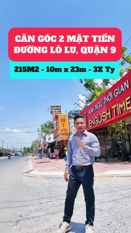 BÁN BIỆT THỰ 2 MẶT TIỀN LÒ LU, QUẬN 9 - DT 215M2 - NGANG 10M ĐANG CHO TRƯỜNG ANH NGỮ THUÊ - GIÁ 33 TỶ