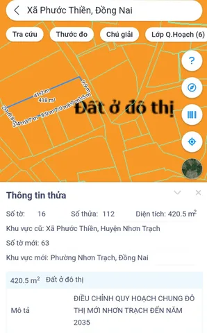 Bán Đất 4205m² thổ cư 50m² giá 4 tỷ tại Xã Nhơn Trạch Đồng Nai