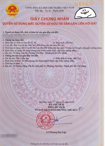 Bán Nhà Mặt Tiền 76 Đặng Văn Bi, Bình Thọ, Thủ Đức