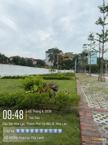 Lô đất gần chợ Hòa Lạc 200m , trục chính kinh doanh giá chỉ hơn 40tr/m