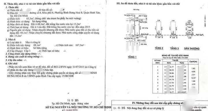 103 Bán Nhà hai mặt Tiền Hẻm 4 Tầng, DT: 64m² thổ cư 49m² giá 6.3 tỷ tại Phường Bình Tân TP. Hồ Chí Minh