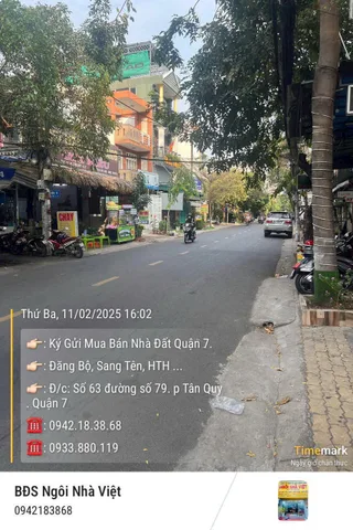 Bán Nhà Hẻm xe hơi đường 79 p tân quy . lô nhì. 4,7x16m 2 lầu , h tây , giá 12,5 tỷ