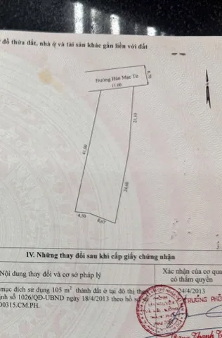Bán Đất 529m² thổ cư 105m² giá 7 tỷ tại Phường Phú Thủy Lâm Đồng