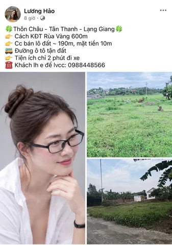 Bán Đất 190m² thổ cư 190m² giá 760 triệu tại Xã Tân Thanh Huyện Lạng Giang Bắc Giang