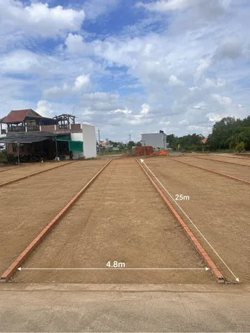 Đất 130m² THỔ CƯ đường Trương Định lộ giới 22m sau lưng chợ Cần Đước