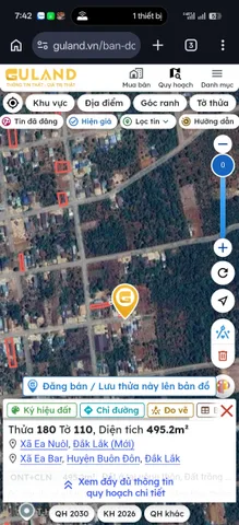 Bán Đất 230m² thổ cư 75m² giá 600 triệu tại Xã Ea Nuôl Đắk Lắk