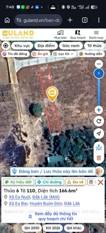 Bán Đất 166m² thổ cư 60m² giá 400 triệu tại Xã Ea Nuôl Đắk Lắk