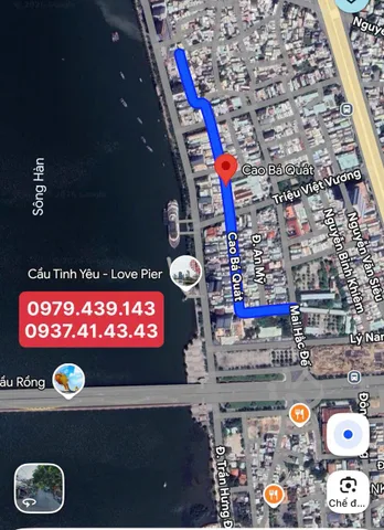 ĐẤT MẶT TIỀN CAO BÁ QUÁT - NGAY CẦU TÌNH YÊU - GIÁ ĐẸP