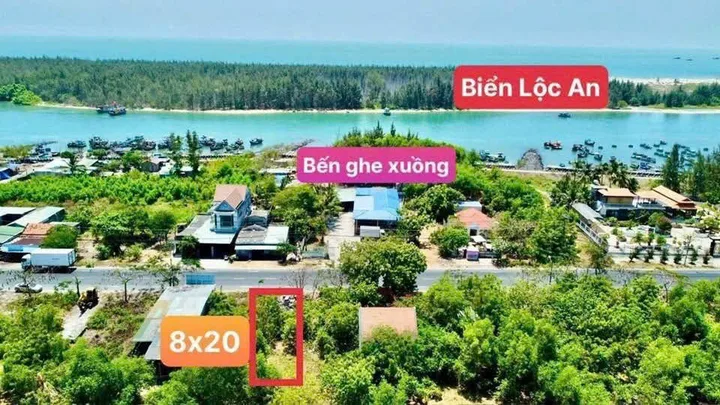 Bán Đất 160m² thổ cư 160m² giá 980 triệu tại Đường Tỉnh lộ 44A Xã Lộc An Huyện Đất Đỏ Bà Rịa - Vũng Tàu