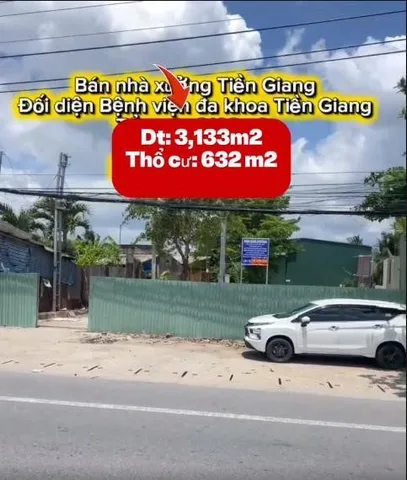 Bán Kho, nhà xưởng 3133m² thổ cư 632m² giá 28 tỷ tại Xã Trung An Thành phố Mỹ Tho Tiền Giang