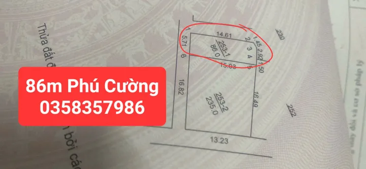 Bán Nhà riêng 86m² thổ cư 86m² giá 3.8 tỷ tại Xã Nội Bài Hà Nội